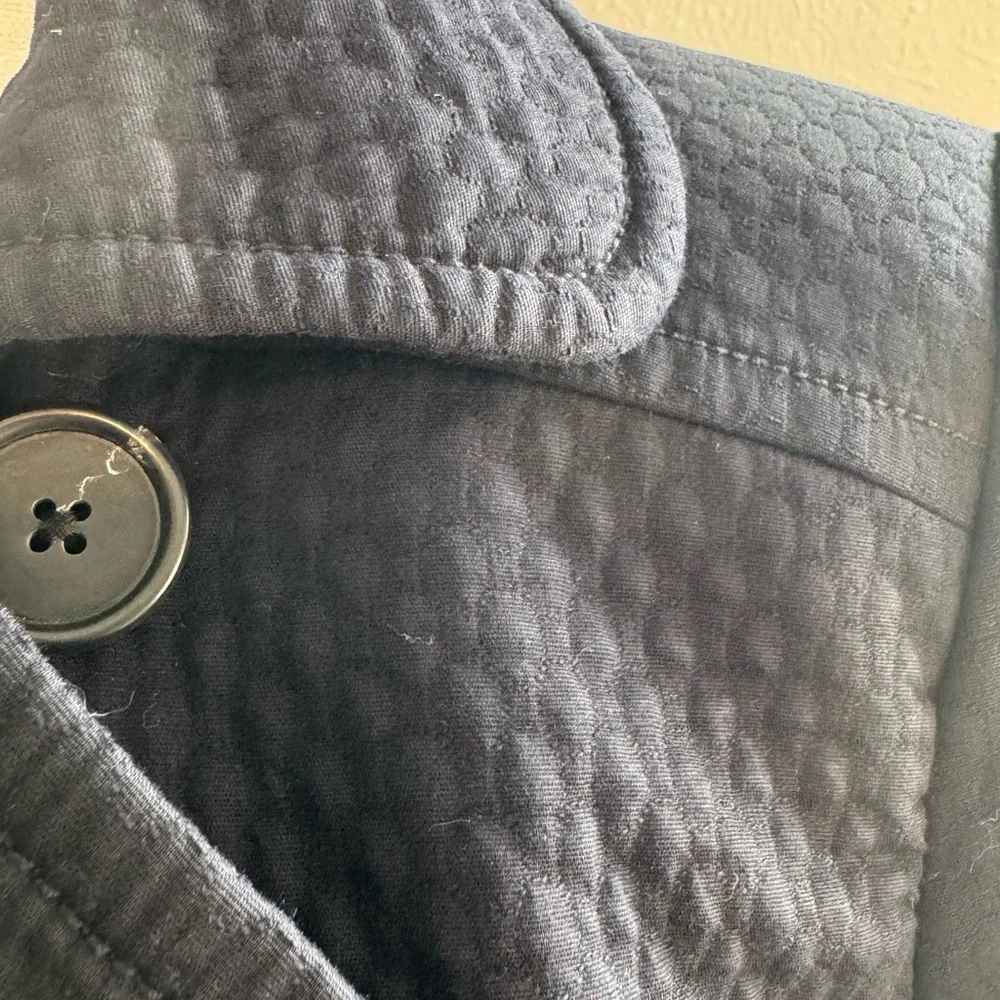 J. Crew Textured Navy Double-Breasted Pea Coat - Picture 8 of 12